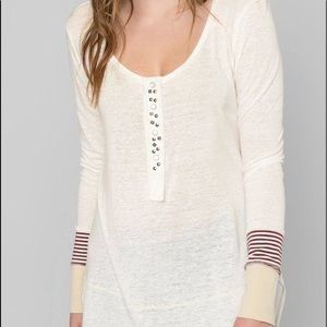 Henley tunic top